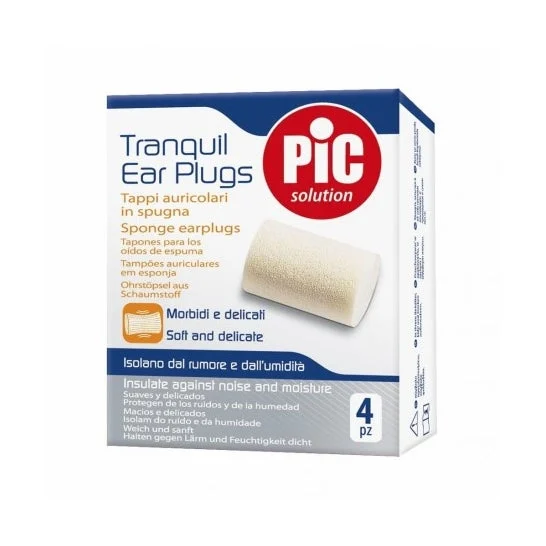 Pic Solution Tranquil Ear Plugs Tappi Auricolari Spugna 4 Unità