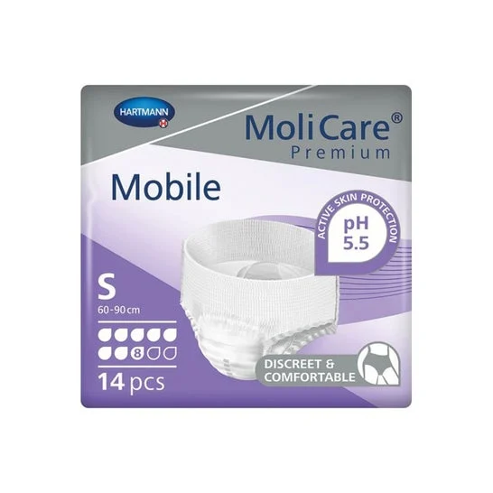 MoliCare Premium Mobile Slip Absorbente 8 Drops Talla S 14uds