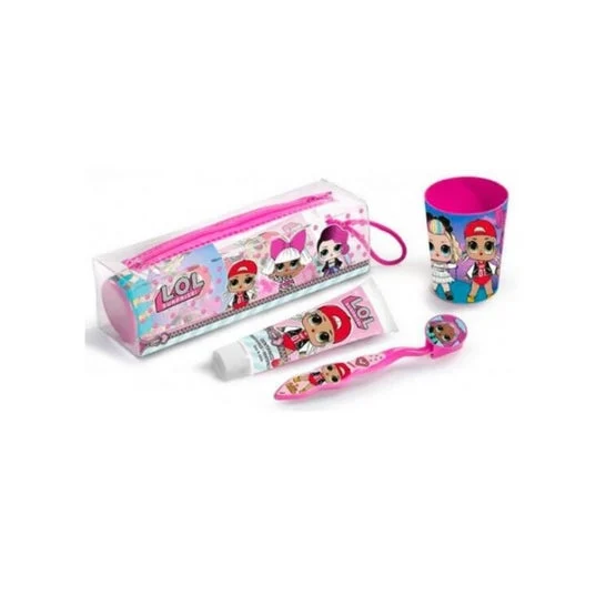 Borsa da toilette Lol Dentrifico, Spazzola, Coppa