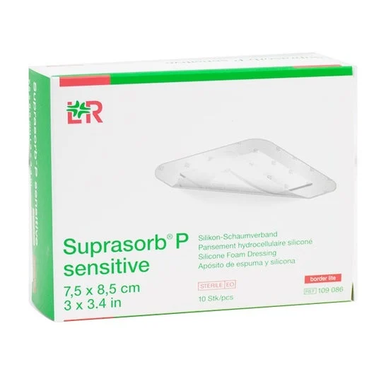 Suprasorb P Borde Sensible Lite 7,5cmx8,5cm 10uds