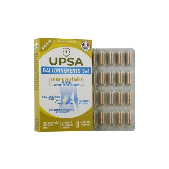 Upsa Hinchazón 3 en 1 40caps