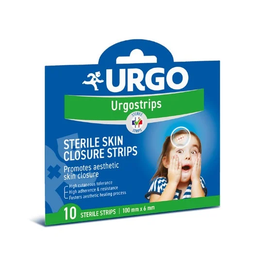Urgostrips Box di 10 suture adesive per stringhe ipoallergeniche