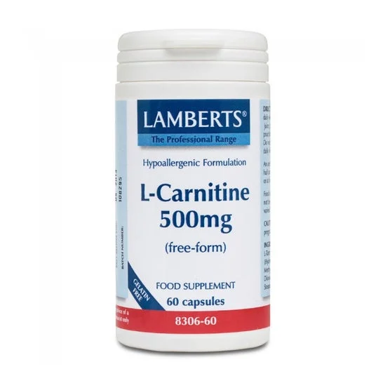 Lamberts L-Carnitina 500 Mg 60 Capsule
