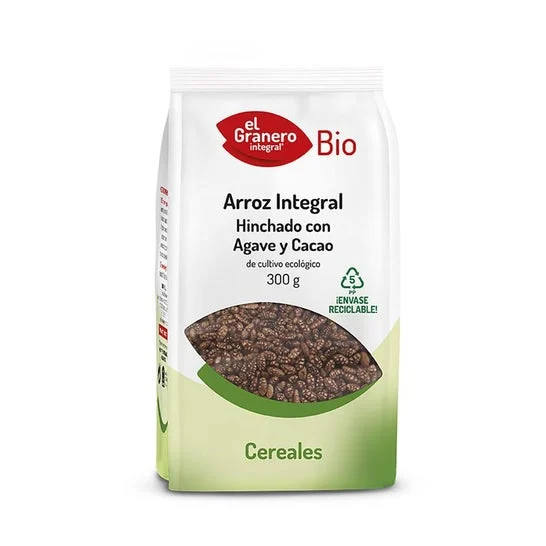 El Granero Integral Riso Integrale Gonfio Agave e Cacao Bio 300g