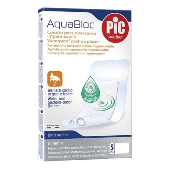 Pic Aquabloc Post Op antibatterico Medicazione sterile 10 X 8 Cm 5