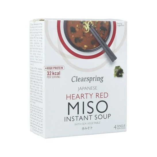 Clearspring Zuppa di alghe Miso piccante 40g Buste