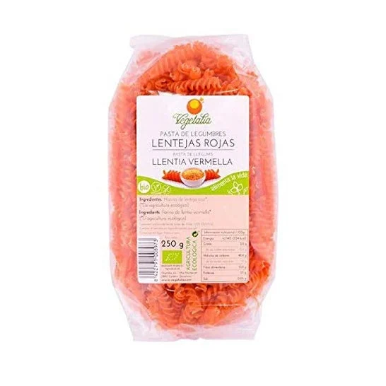 Vegetalia Organic Spirali di lenticchie rosse rosse 250g