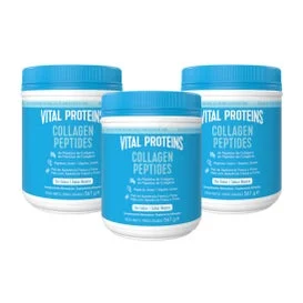 Vital Proteins Pack Collagen Peptides Péptidos de Colágeno Sin Sabor 3x567g
