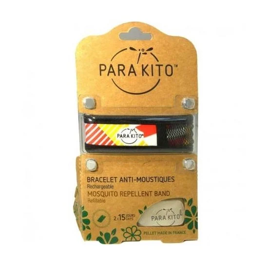 Para'Kito Brazalete Repelente Anti Mosquitos Negro Fantasía 1ud