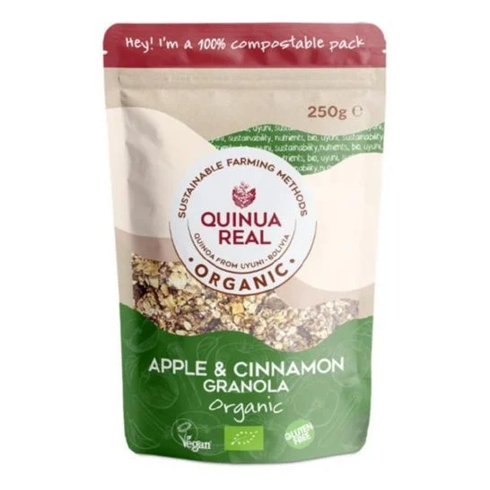 Quinua Real Quinoa, Mela e Cannella Granola Bio 250g