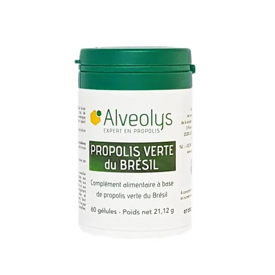 Alveolys Propolis Verte Du Brésil Bio 60 Gélules