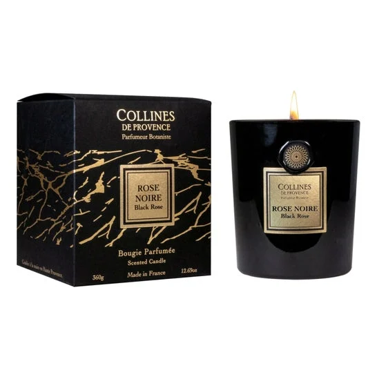 Collines de Provence Vela Perfumada Rosa Negra 360g