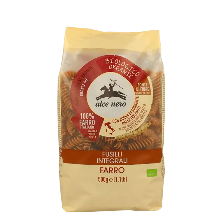 Alce nero spa Fusilli Integrali Di Farro Biologici Alce Nero 500g
