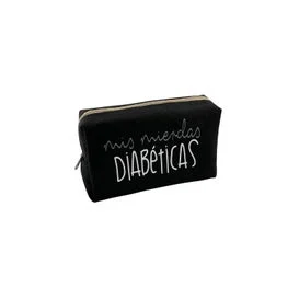 Ikooki "Mis Mierdas Diabéticas" Estuche Diabetes Negro 1ud