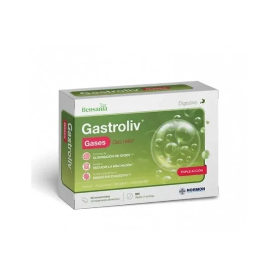 Bensania Gastroliv Lax Gases 60comp