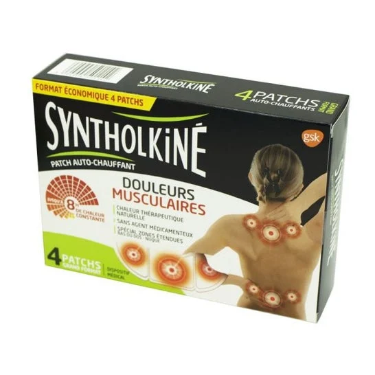Syntholkine Patch Box Riscaldamento di 4 Speciali Schiena Bassa Schiena