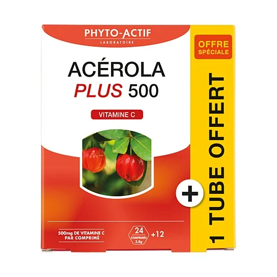 Phyto-Actif Acérola Plus 500 24+12comp