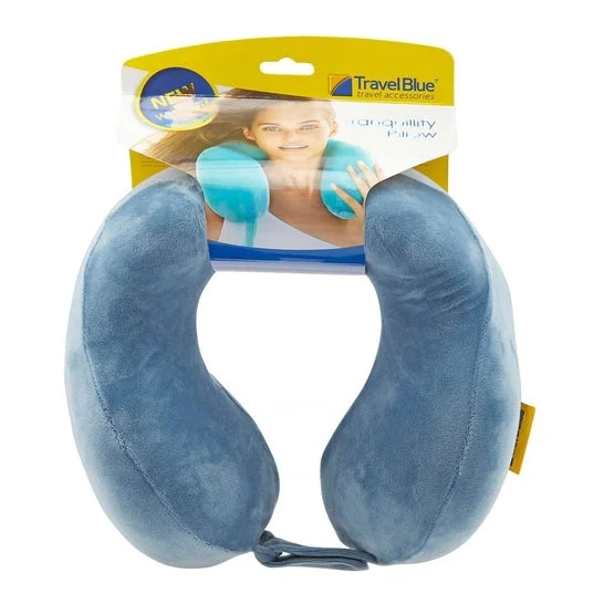 Cuscino viscoelastico da viaggio blu Tranquillity Pillow 1pc