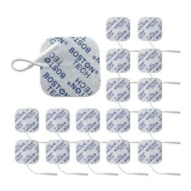 Boston Tech Set Electrodos 5x5cm Tens Ems Conector 2mm 16uds