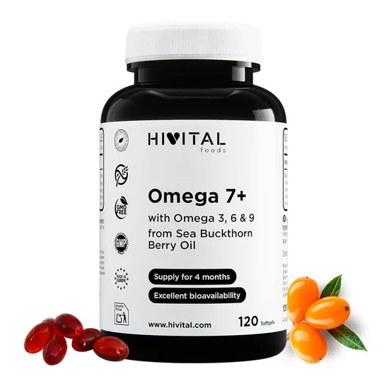 HIVITAL Omega 7 Espino Amarillo 500 mg 120 cáps blandas