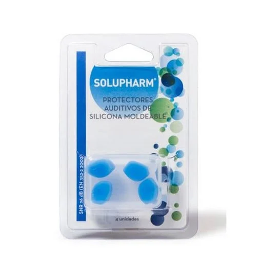 Solupharm Tapón Protector Oídos Silicona 4uds