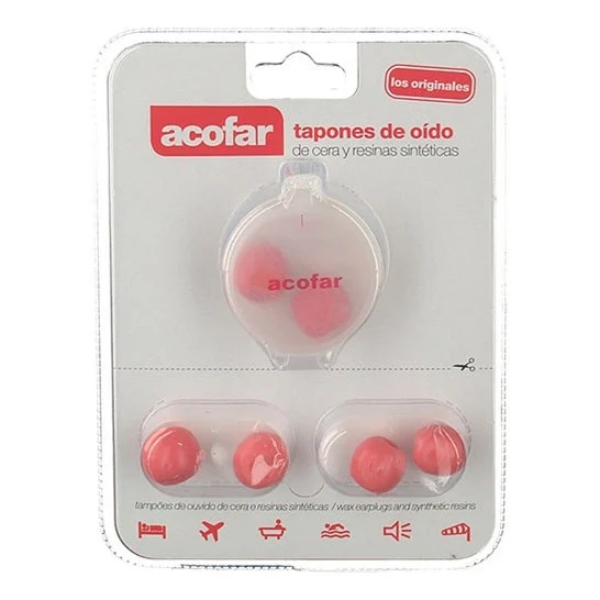 Acofar tappi per le orecchie in cera 6pz