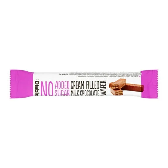 :Diablo Wafer al Cioccolato al Latte Senza Zucchero 30g