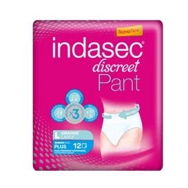 Indasec ™ Pant Plus di grandi dimensioni 12 pz