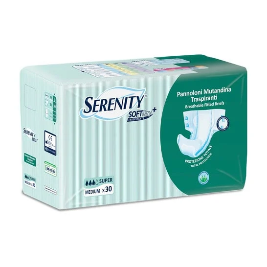 Serenity Soft Dry Pannoloni Mutandina Super Medium 30 Unità