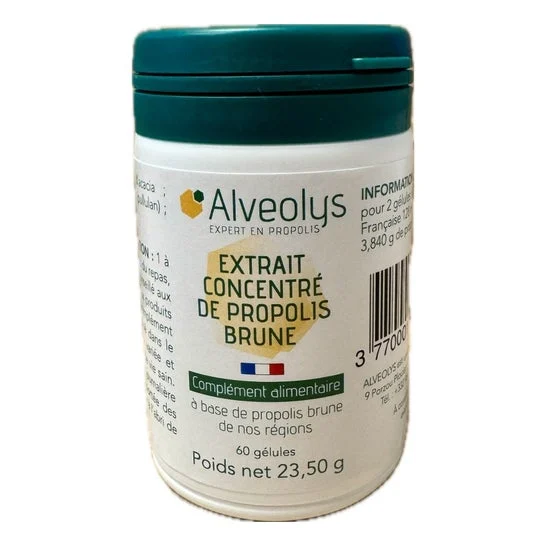 Alveolys Propolis Brune 60caps