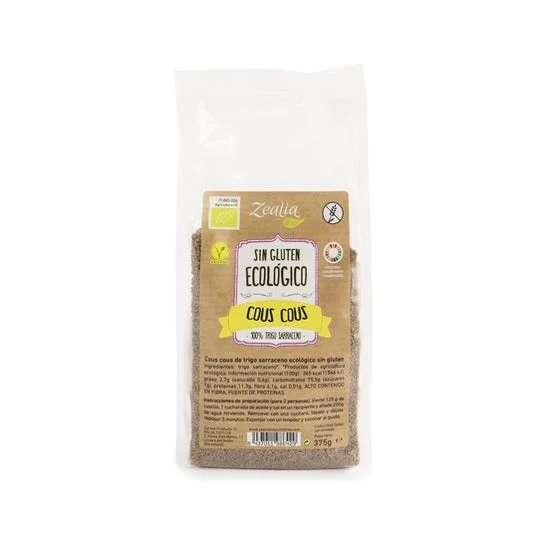 Zealia Organic Buckwheat Cous Cous senza glutine 375g