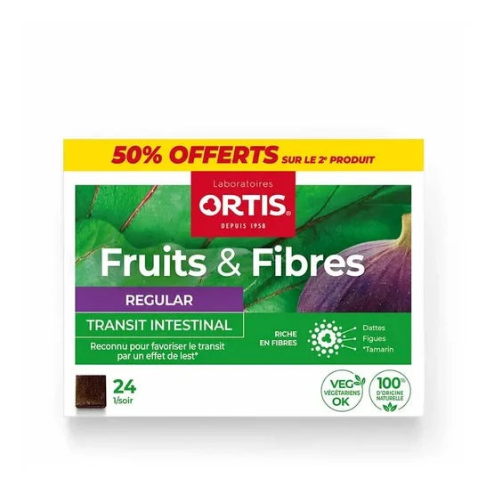 Ortis Fruit & Fibres Regular 2 X 24 Cubes À Mâcher
