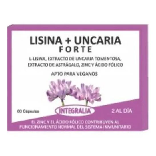 Integralia Lisina + Uncaria Forte 60caps