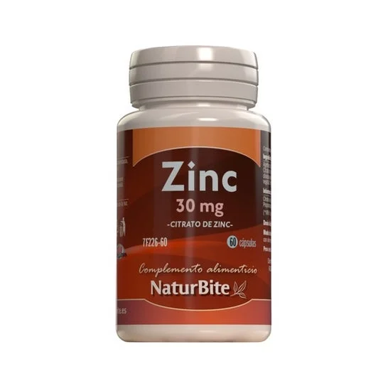 Naturbite Zinc Citrato 30mg 60caps