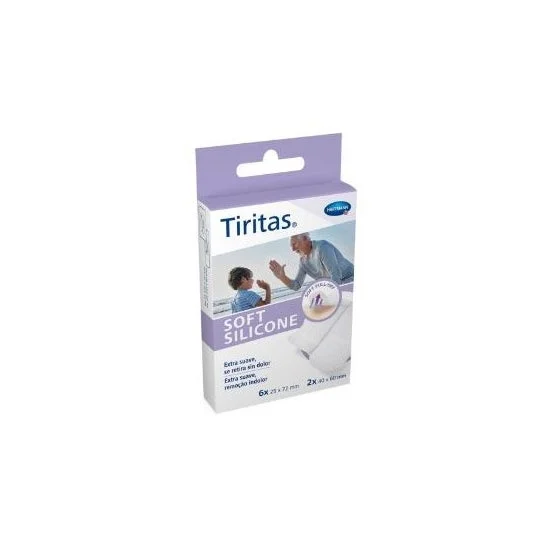 Tiritas Soft Silicone Apósito Adhesivo 2 Tamaños 8uds