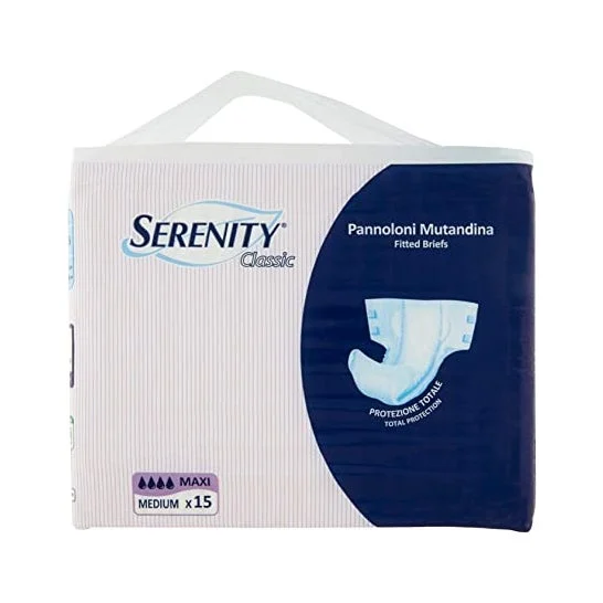 Serenity Classic Pannoloni Mutandina Maxi Medium 15 Unità