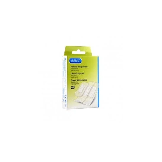Bendaggio adesivo trasparente Alvita 20 pz