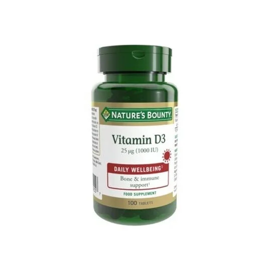 Nature'S Bounty Vit D3 25 mg 1000 Ui 100 Compresse