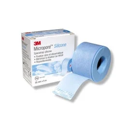 3M Microporo Sparadrap Silicone 2,5 cm x 5 m