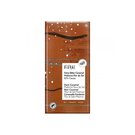 Vivani Cioccolato Fondente Caramello Fleur de Sel 62% 80g