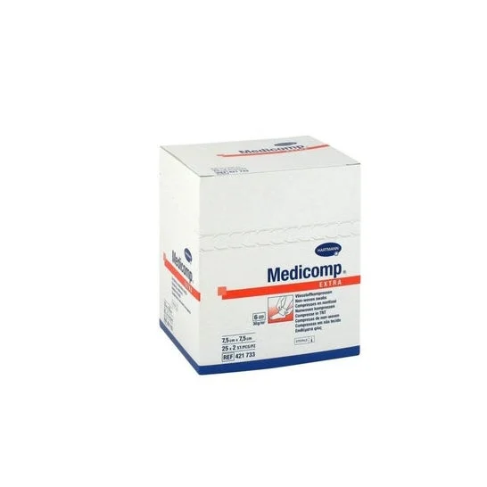 Medicomp Compressa Sterile Non Tessuto 7.5x7.5cm 2x25 Unità