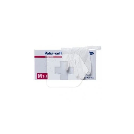 Peha-Soft guanti monouso in nitrile dimensione bianca M 100uds