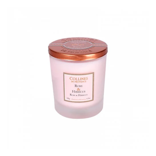 Collines de Provence Candela Profumata Rosa e Ibisco 180g