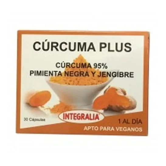 Integralia Curcuma Plus con pepe nero e zenzero 30Caps