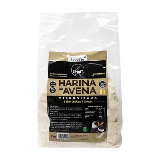 Drasanvi Sport Live Farina d'Avena Gusto Cookies & Cream 1kg