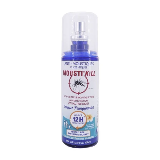 Mousti'Kill Anti-Mosquitos Liendres Garrapatas Frangipani 100 ml