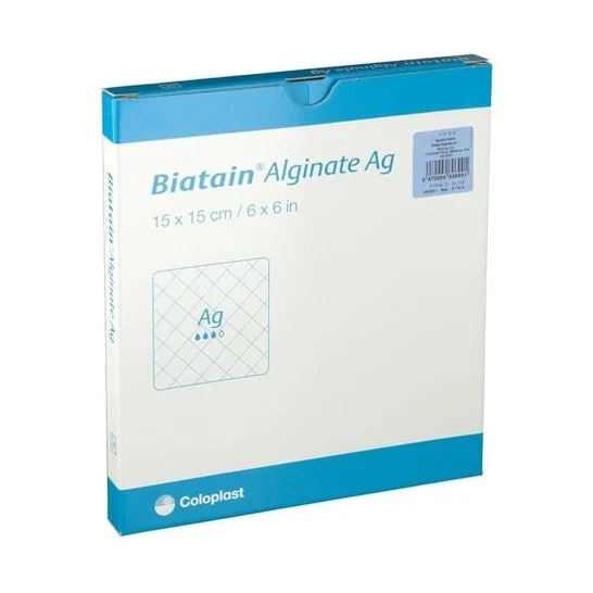 Biatain Alginate Absorbent Dressing 15x15cm 10uts