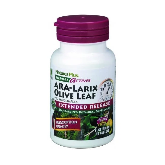 Nature's Plus Ara Larix Olive Leaf 30comp