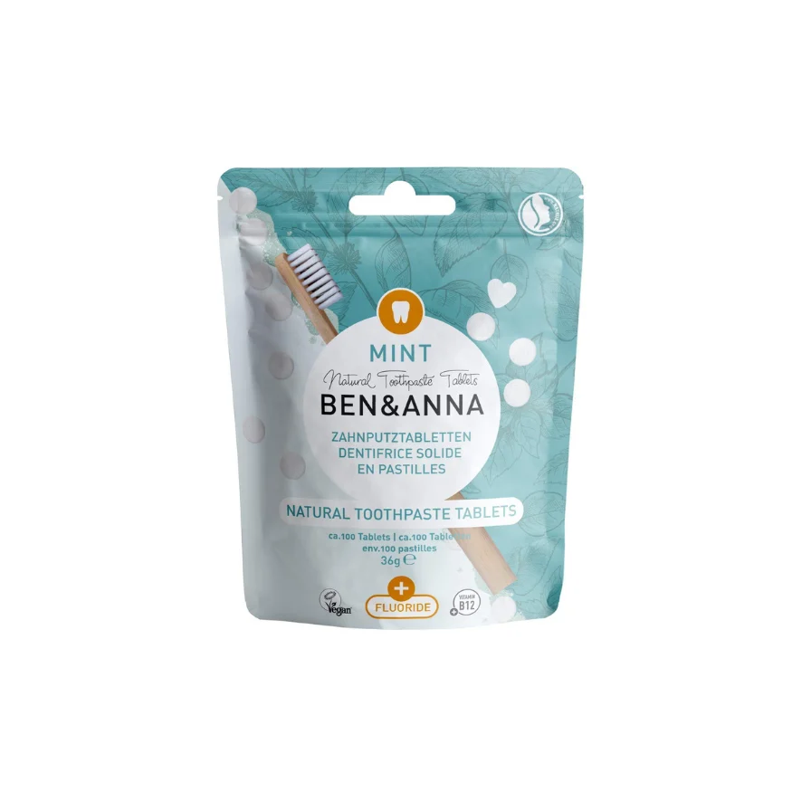 Ben & Anna Dentifricio con Fluoro in Pastiglie 36g