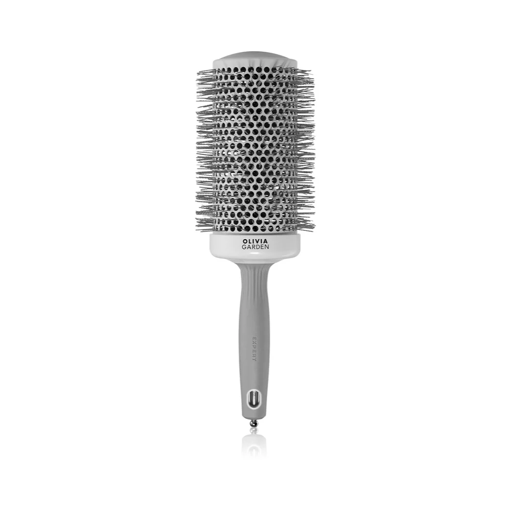 Olivia Garden Expert Blowout Speed White & Grey - spazzola per acconciature 65 mm